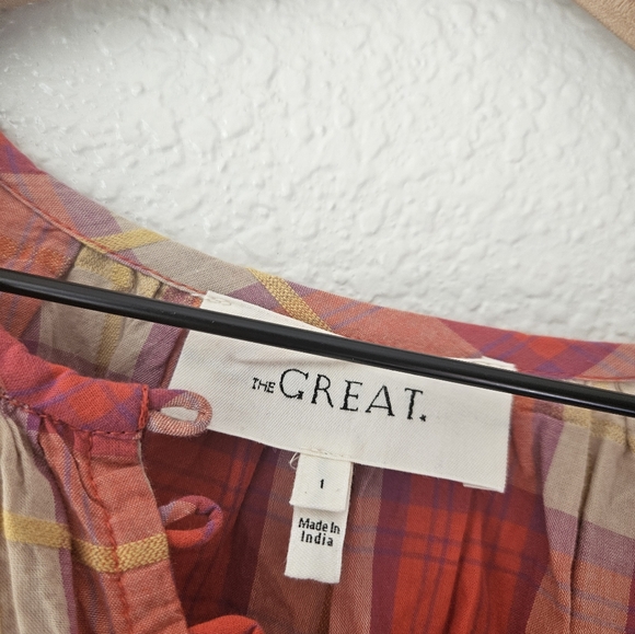 The GREAT. the ravine dress in lakehouse plaid, 1 ( small ) - Picture 9 of 10